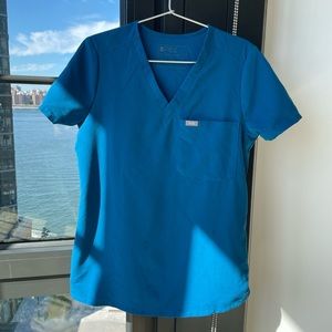 FIGS Alps Blue Catarina Scrub Top